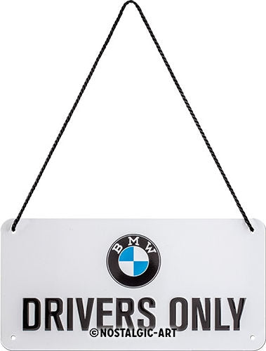 WUNDERLICH / ワンダーリッヒ メタルサイン BMW Drivers Only 20 x 10 cm | 25320-206