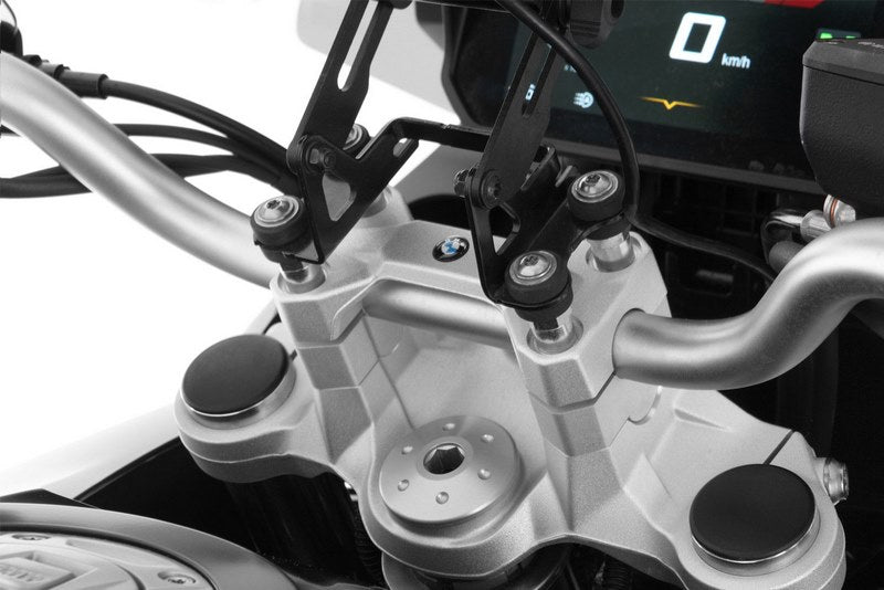 Wunderlich / ワンダーリッヒ Ergo ハンドルバーライザー For Models With Bmw Sat Nav - シルバー | 25803-101