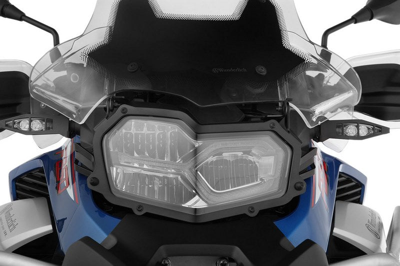 Wunderlich headlight protection grille  foldable »CLEAR« for F 850 GS - black | 25858-102
