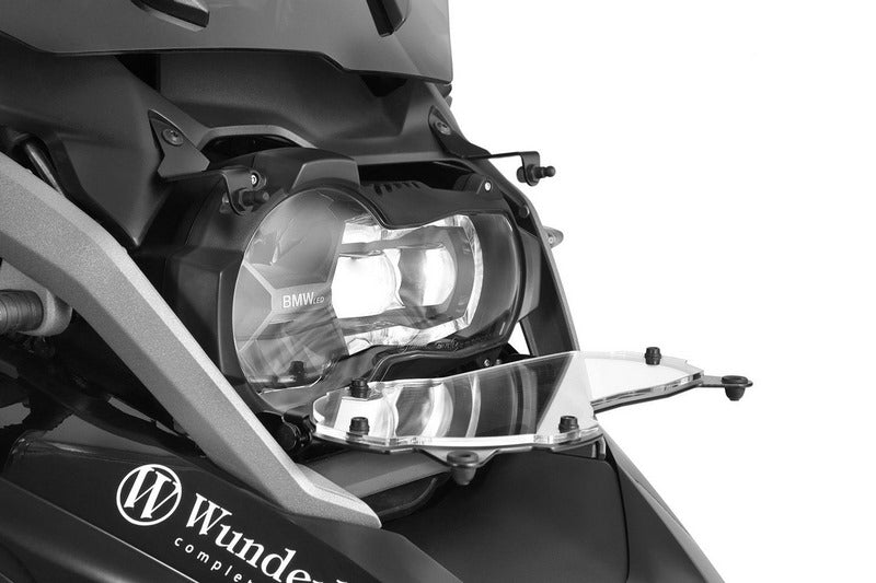 Wunderlich / ワンダーリッヒ ヘッドライトプロテクター 可倒式 クリア - ブラック | 26660-300