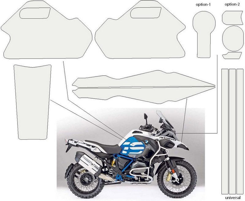 Wunderlich VentureShield paint + tank protection complete set - clear | 28180-200