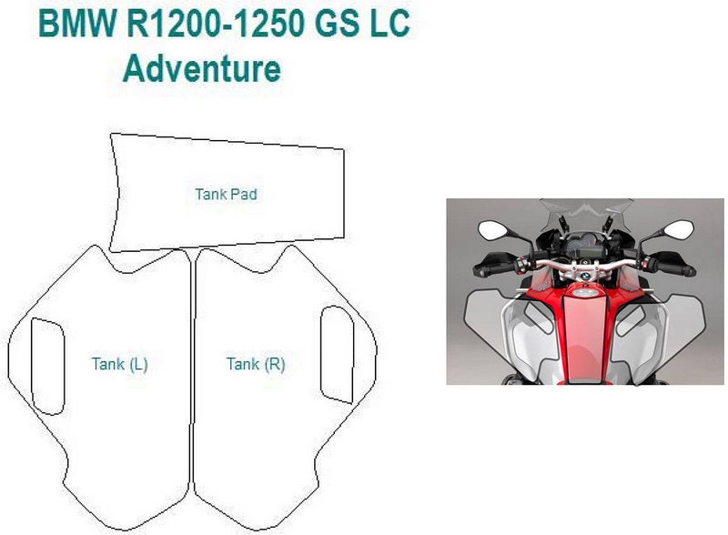 Wunderlich VentureShield paint + tank protection tank set - clear | 28180-300