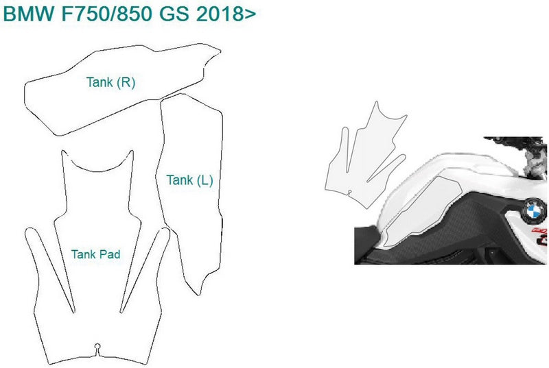 Wunderlich VentureShield paint + tank protection tankset - clear | 28224-100