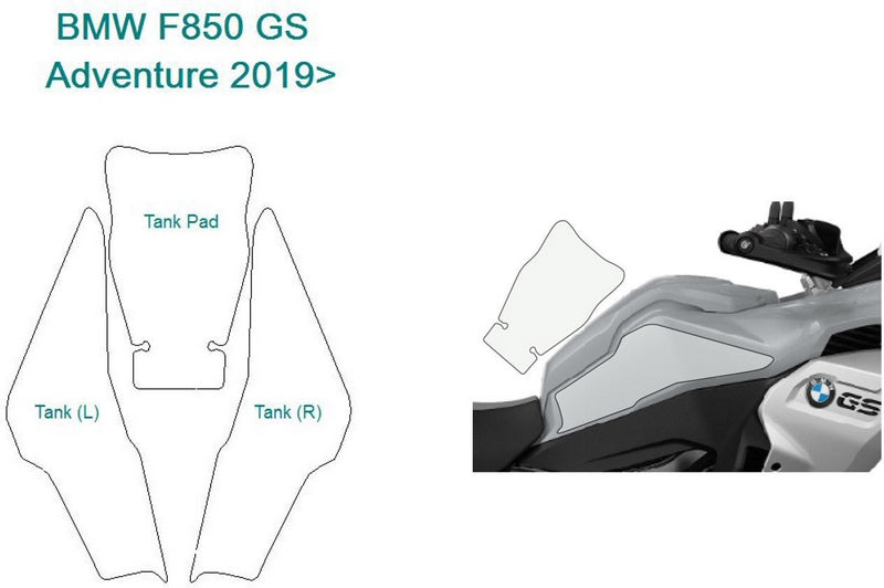 Wunderlich VentureShield paint + tank protection tankset - clear | 28225-200