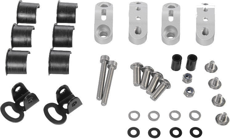 Wunderlich / ワンダーリッヒ Mounting Kit Orig. Additional Lamps For Tank Protection Bar - Silver | 28363-001