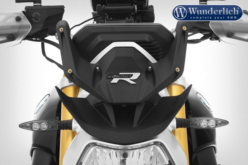 Wunderlich Mounting bracket for the MARATHON windshield for the BMW R 1250 R - black | 30450-230