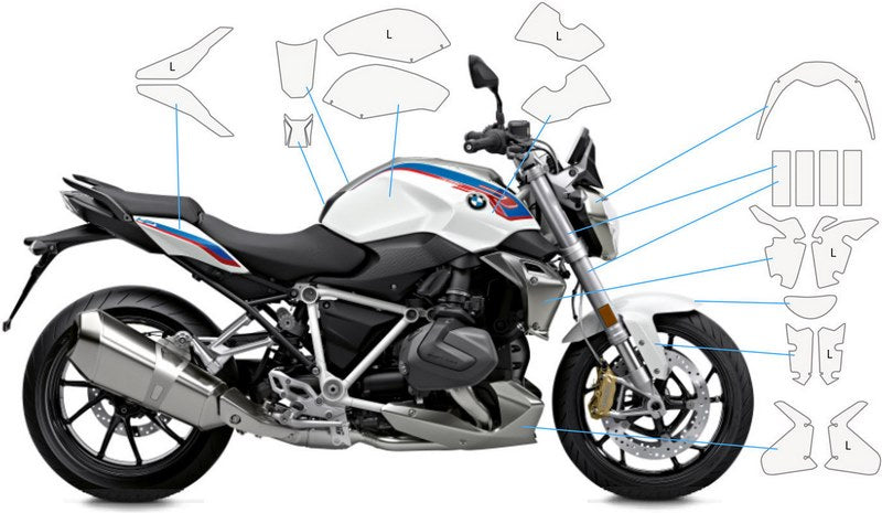 Wunderlich VentureShield paint protection film R 1250 R - clear | 33330-200