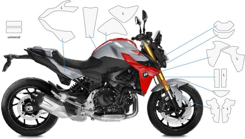 Wunderlich Complete paint protection set»VENTURESHIELD« - clear | 33332-200