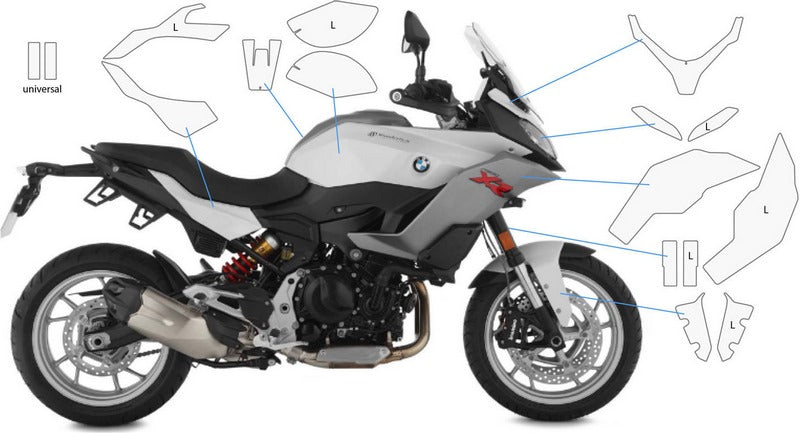 Wunderlich Complete paint protection set»VENTURESHIELD« - clear | 33332-400