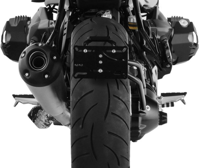 Wunderlich / ワンダーリッヒ Swing Arm Number Plate Holder Centered - Black | 38981-302