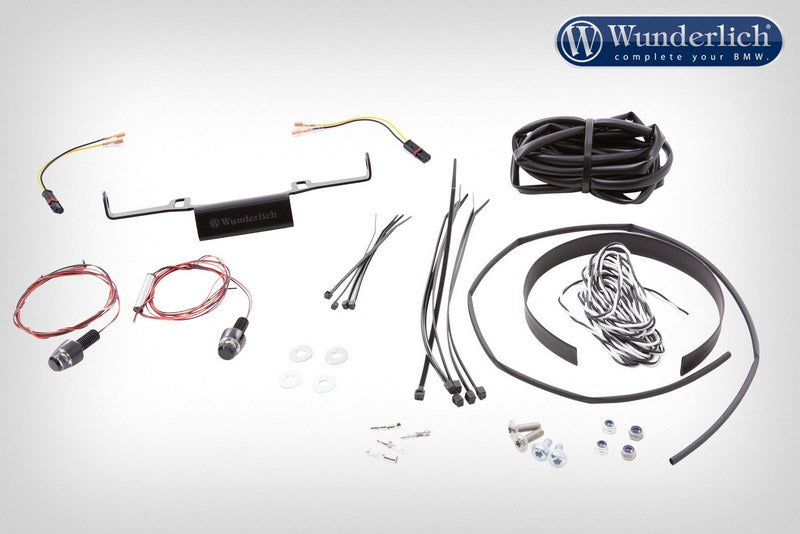 Wunderlich / ワンダーリッヒ Indicator Set For Licence Plate Holder Sport - Black | 38983-002