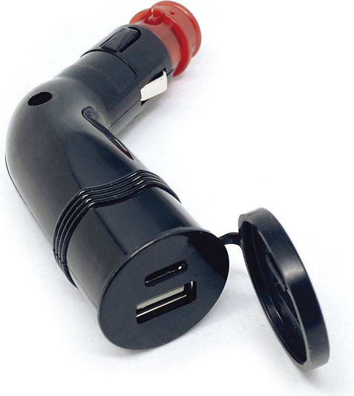 WUNDERLICH / ワンダーリッヒ BAAS USB アングルプラグアダプター USB10 - ブラック | 42040-500