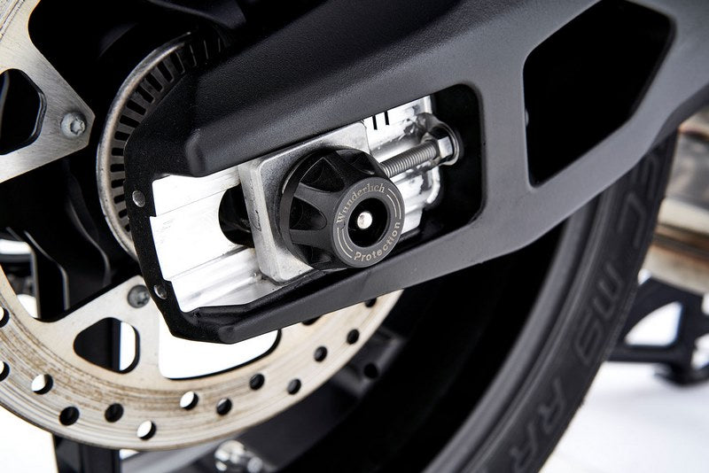 Wunderlich / ワンダーリッヒ DOUBLESHOCK axle protection pads - rear - black | 42159-102