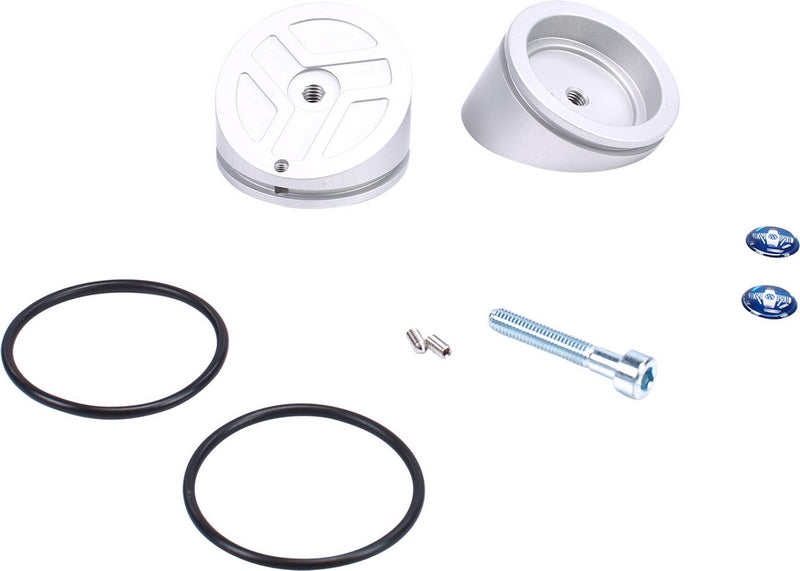 Wunderlich caps for strut screwing - Set - silver | 42741-001