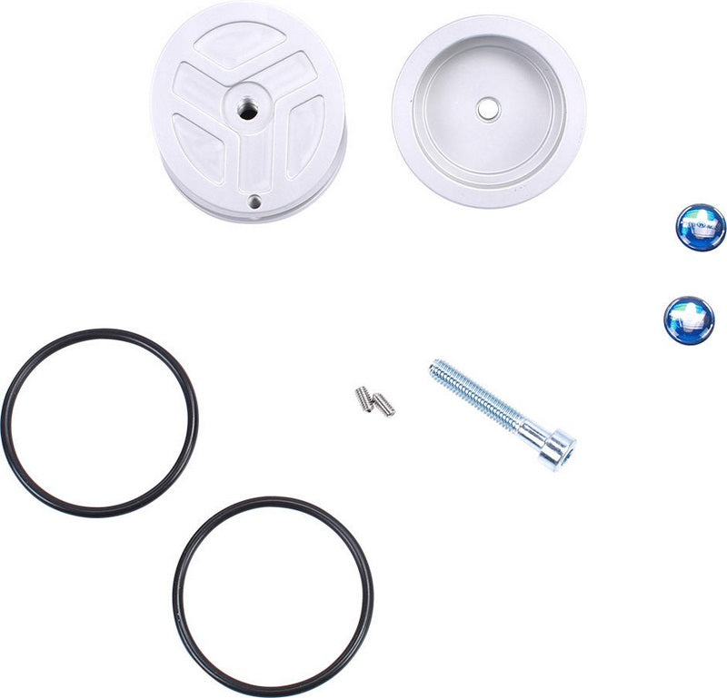 Wunderlich caps for strut screwing - Set - silver | 42741-001