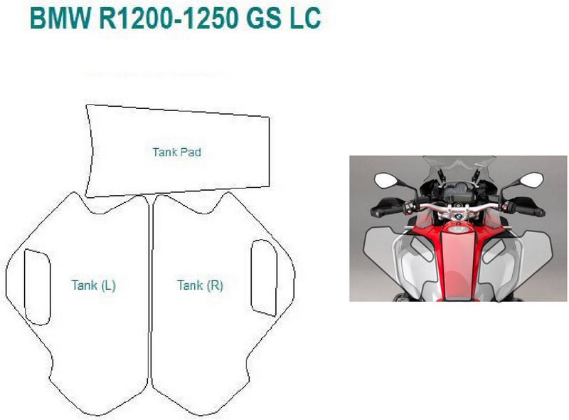 Wunderlich VentureShield paint + tank protection complete set - clear | 43640-100