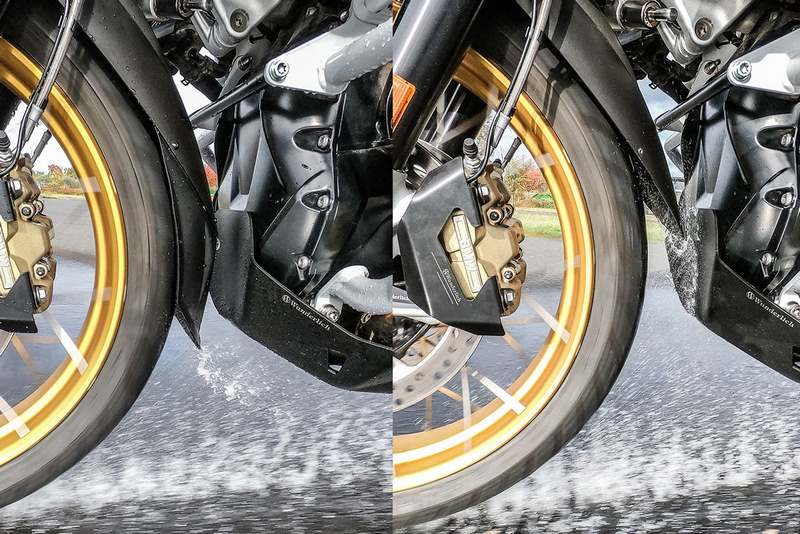 Wunderlich / ワンダーリッヒ »EXTENDA FENDER XL« mudguard extension - front - black | 44790-202