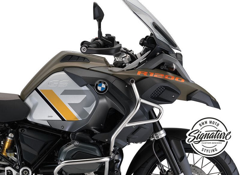 WUNDERLICH / ワンダーリッヒ R-Line タンクサイドデカールキット ブラック/イエロー | 48300-114