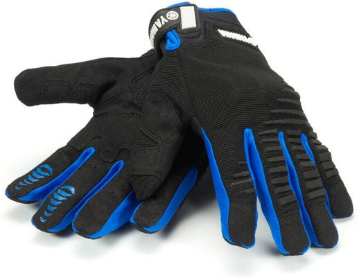 Yamaha OEM / ヤマハ純正 Enduro グローブ - 大人用 ブラック/ブルー l A19-RG106-B4-1S