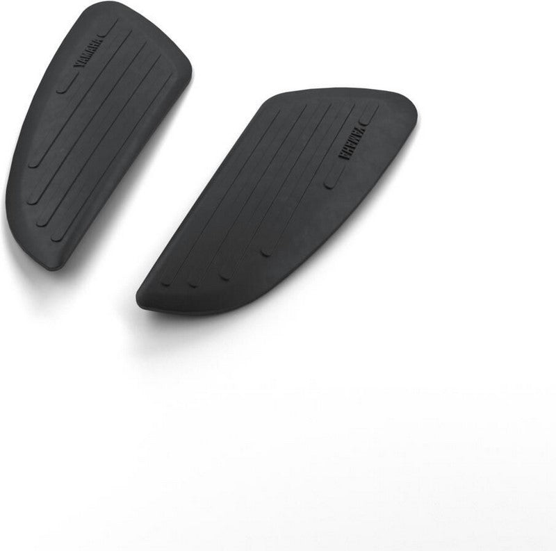 YAMAHA OEM / ヤマハ純正商品 Side tank pads in retro style with YAMAHA OEM / ヤマハ純正商品 logo | B1V-SFUEL-M4-BL
