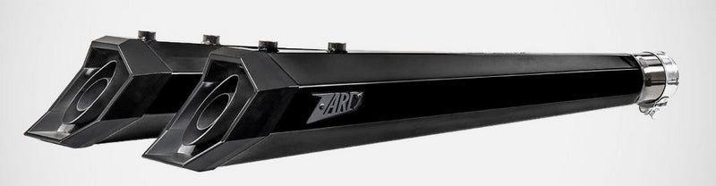 Zard / ザード ブラックステンレス Racing スリップオンマフラー Maverick ブラック アルエンドキャップ付 | ZHD028S10SAR-B