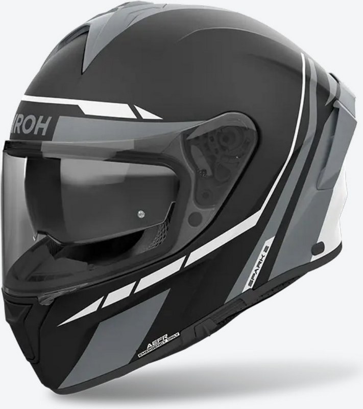 Airoh FULL FACE Helmet SPARK 2 SPINNER, GREY MATT, Size: XS | SP2S81_XS /  AI51A13SPASGC-XS