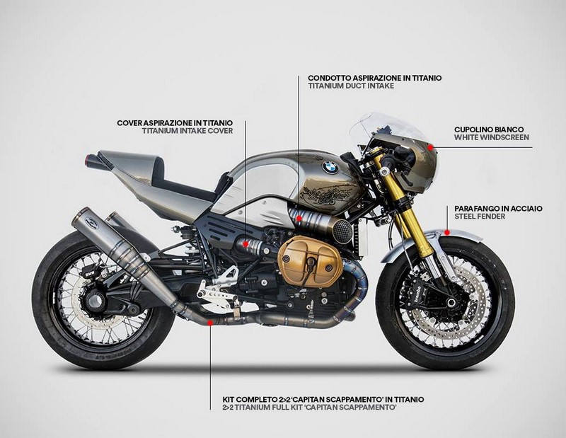 Zard (ザード)マフラー チタン ダクトインテーク BMW R NINE-T 1200