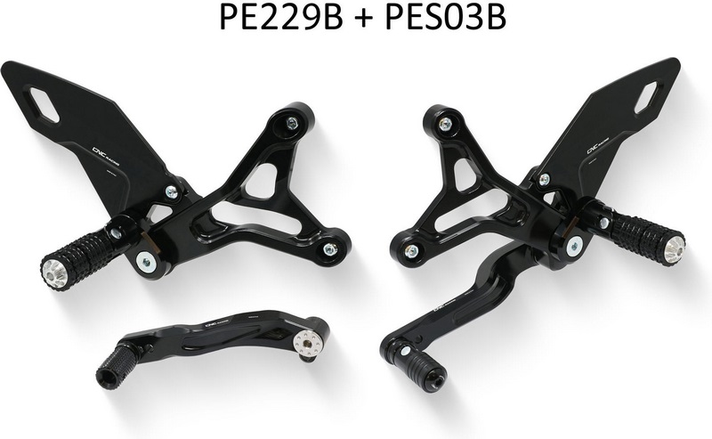 CNC Racing / シーエヌシーレーシング Adjustable rider rearsets MV