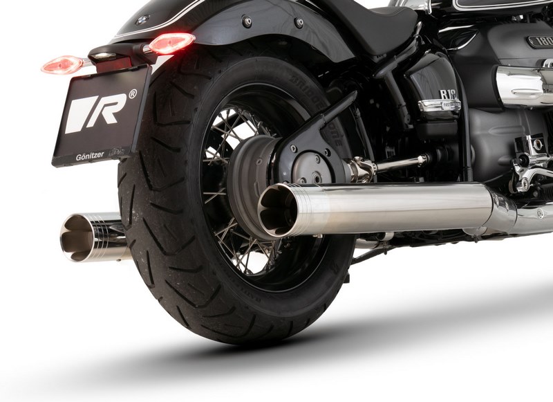 REMUS REMUS:レムス x CUSTOM exhaust Slip-On Φ 90 mm，(EC-) approval スリップオンマフラー endcap：EK53 Endcap slash cut V1 (2 pcs.)Alloy black
