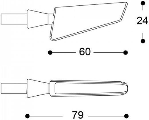 BARRACUDA / バラクーダ SQ-LED B-LUX SILVER (pair) | N1001-BSQA