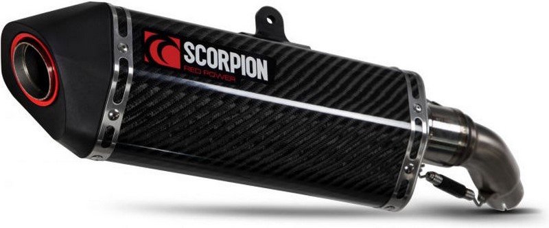Scorpion / スコーピオンマフラー Serket Parallel Slip-on Carbon Fibre Sleeve (NON EU HOMOLOGATED) | RKA125CEO