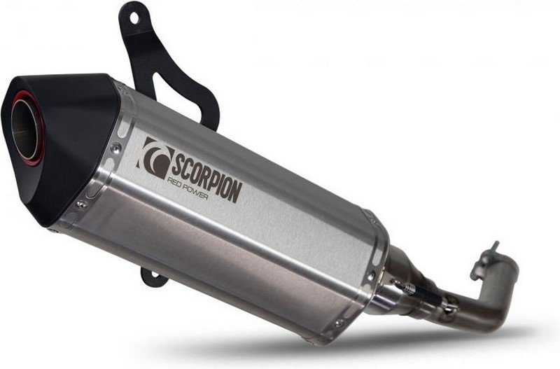 Scorpion / スコーピオンマフラー Serket Parallel Slip-on Brushed Stainless Steel Sleeve | RVE217SEO