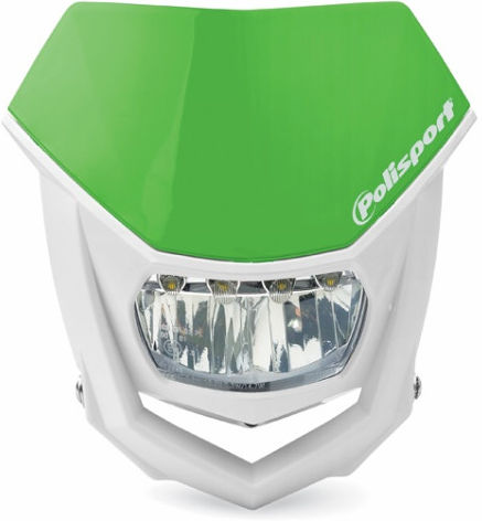 POLISPORT HALO LED HEADLIGHT ECE APPROVED GREEN/WHITE | 8667100007
