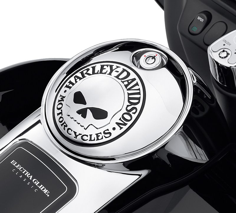 Harley-Davidson ハーレー スカルタンクコンソールドア ブラック