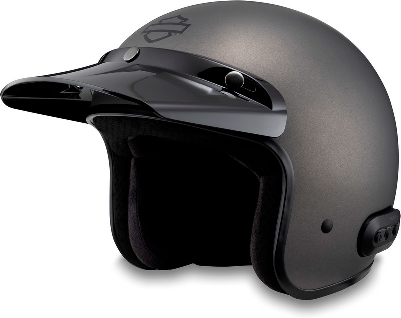 Harley-Davidson Fury N04 Bluetooth 3/4 Helmet, Matt Silver, Size L |  98010-23EX/000L