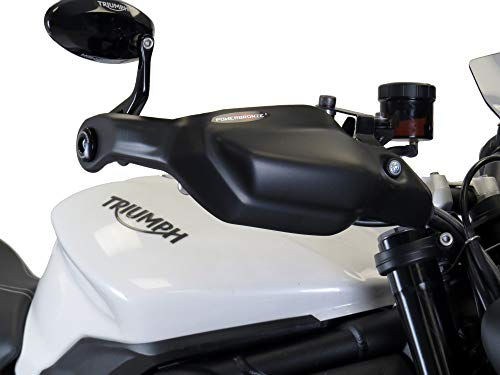 Powerbronze / パワーブロンズ ハンドガード TRIUMPH ,STREET TRIPLE R,16-19, STREET TRIPLE R LOW, 17-19, マット ブラック | 380-T104-070