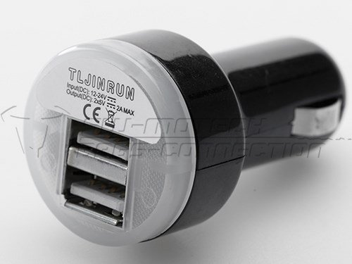 SW-MOTECH / SWモテック ダブル USB パワーポート シガーライターソケット 12 V 2,000 mA | EMA.00.107.12000