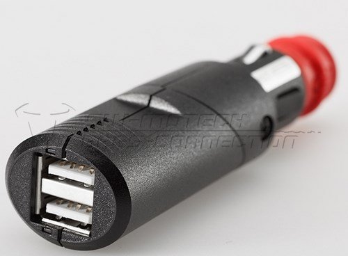 SW-MOTECH / SWモテック ダブル USB パワーポート ユニバーサル plug Pivoting body 2 x 2,100 mA 12 V | EMA.00.107.12200