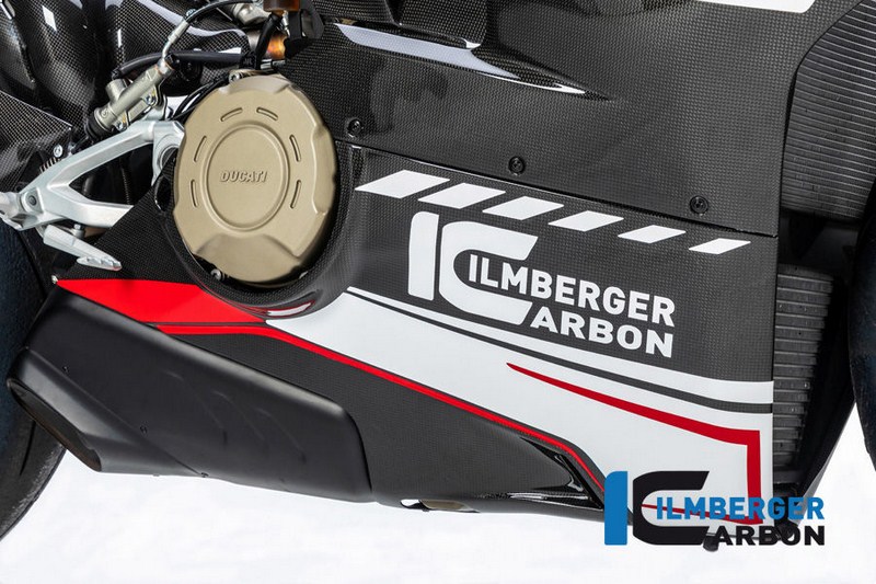ILMBERGER / イルムバーガーカーボンパーツ ボトムサイドぺネル 右 グロス Panigale V4 / V4 S | VUR.022.DPV4G.K