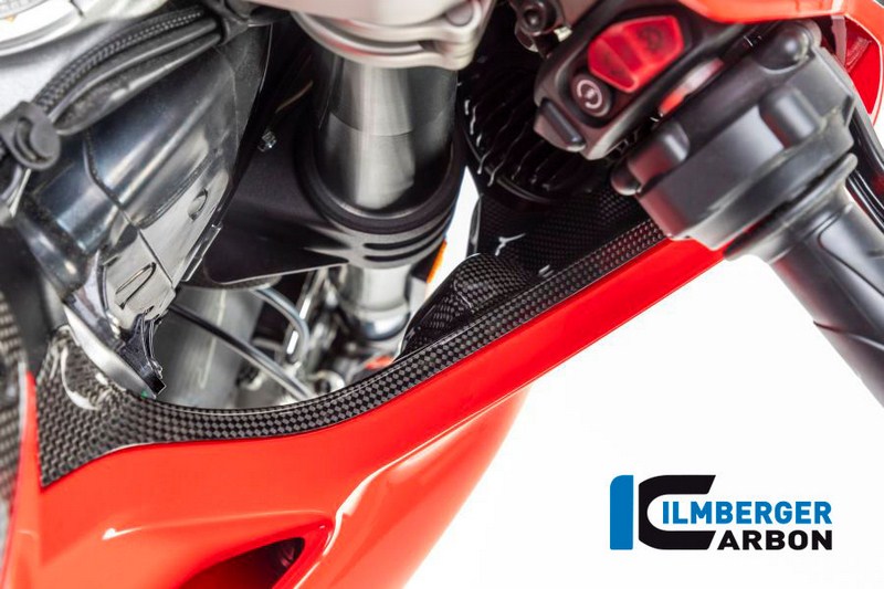 ILMBERGER / イルムバーガーカーボンパーツ エアチューブカバー 右 グロス Panigale V4 / V4 S | WAR.029.DPV4G.K