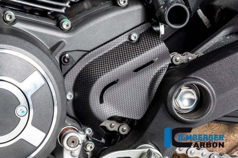 ILMBERGER / イルムバーガーカーボンパーツ スプロケットカバー マット Ducati Scrambler &apos;16 | RIO.118.DS15M.K