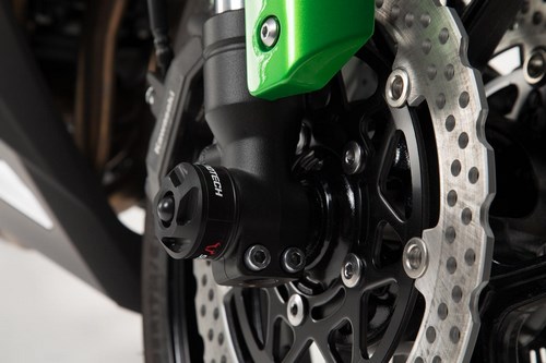 SWモテック / SW-MOTECH　フロントアクスル用スライダーセット　ブラック　Kawasaki Z 1000 SX (16-) | STP.08.176.11000/B
