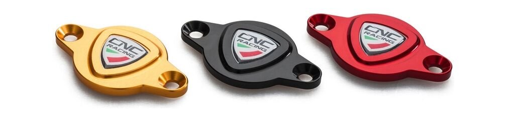 CNC Racing / シーエヌシーレーシング Timing Inspection Cover Sticker Ducati, レッド | CF263R