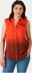 Harley-Davidson Shirt-Woven, Vintage Orange | 96265-23VW