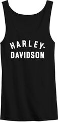 Harley-Davidson Women'S Ultra Classic Racer Font Tank, Black Beauty | 99013-23VW