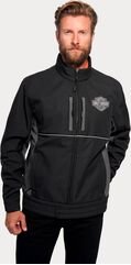 Harley-Davidson Men'S Bar & Shield Softshell Jacket, Black Beauty 2 | 98405-22VM