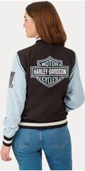 Harley-Davidson Women'S Classic Bar & Shield Bomber Jacket, Colorblock-Design | 97535-23VW