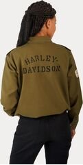Harley-Davidson Women'S Division Twill Anorak Jacket, Grape Leaf | 97534-23VW