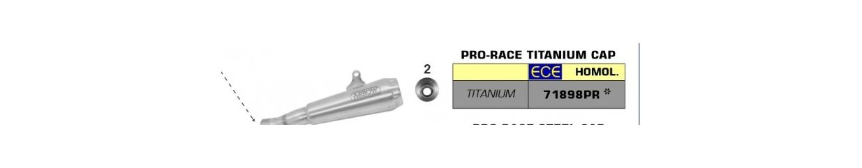 ARROW / アロー KAWASAKI ZX-6R 636 '19 eマーク認証 PRO RACE チタン サイレンサー ウェルデッドリンクパイプ付 | 71898PR