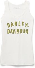 Harley-Davidson Women'S Ultra Classic Stencil Tank, Cloud Dancer | 96438-22VW